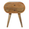 Circular Nightstand - Oak