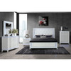 Adalid - Full Bed With LED Lights - White