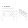 Shaker - Queen Bed With LED Lighting And Crystal Inspired Tufted Headboard - White