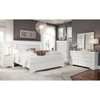 Shaker - Full Bed With LED Lighting And Crystal Inspired Tufted Headboard - White