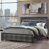 Shaker - King Bed With LED Lighting - Gray