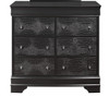 Shaker - Queen 5 Pieces Bedroom Set With Crystal Inspired Tufted Headboard And LED Lighting - Gray
