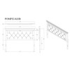 Shaker - King Bed With LED Lighting - White