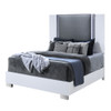 Moon - King Bed With LED Accent Lighting - White