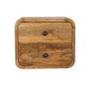 Mini Curve Floating Bedside - Oak