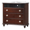 Media Storage Chest Elegant - Cappuccino