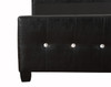 Twin Bed Stylish Transitional - Sleek Black