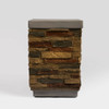 Outdoor Propane Tank Holder Fire Pit Cover Side Table Lightweight Concrete - Sandstone