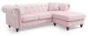 Nola - Sofa Chaise - Pink