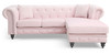Nola - Sofa Chaise - Pink