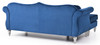 Hollywood - Upholstered Sofa Chaise - Navy Blue