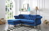 Hollywood - Upholstered Sofa Chaise - Navy Blue