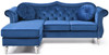 Hollywood - Upholstered Sofa Chaise - Navy Blue