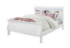 Charlston - Queen Bed With LED - White