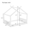Montessori Style House Bed For Kids, Floor Bed Frame With Headboard And Footboard