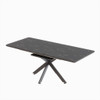 Modern Mid-Century Gray Dining Table Set With Extendable Design