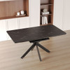 Modern Mid-Century Gray Dining Table Set With Extendable Design