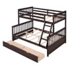 Twin Over Full Bunk Bed With Ladders And Two Storage Drawers - Espresso