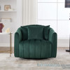Upholstered Oversized 360° Swivel Accent Barrel Chair And Half Cozy Sofa With 3 Pillows Upholstered Oversized 360° Swivel Accent Barrel Chair And Half Cozy Sofa With 3 Pillows