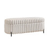 Flip Top Storage Bench With Metal Legs