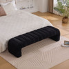 Modern Upholstered Armless Bed Bench With Channel Tufted Design Modern Upholstered Armless Bed Bench With Channel Tufted Design