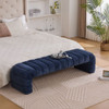 Modern Upholstered Armless Bed Bench With Channel Tufted Design Modern Upholstered Armless Bed Bench With Channel Tufted Design