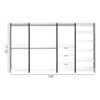 Fiona - Freestanding 4 Tower Walk In Closet System Wood Metal - White