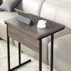 Mona - Rustic Wood Top And Metal Base TV Tray With Water And Heat Resistance - Gray