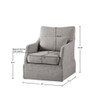 Traditional Design London Skirted Swivel Chair