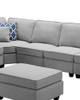 Casanova - 7 Piece Modular L-Shape Sectional Sofa With Ottoman
