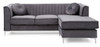 Delray - Micro Suede Sofa Chaise