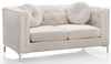 Stylish Sloped Arm Loveseat
