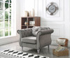 Chic Transitional Flared Arm Chair
