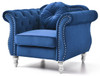 Chic Transitional Flared Arm Chair