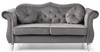 Stylish Flared Arm Loveseat