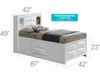 Marilla - Storage Bed With Bookcase Headboard