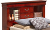 Louis Phillipe - Bookcase Storage Bed