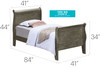 Panel Sleigh Bed
