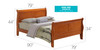 Panel Sleigh Bed