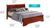 Sleigh Bed With Low Footboard