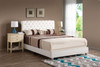 Elegant Transitional Upholstered Bed Elegant Transitional Upholstered Bed