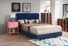 Elegant Transitional Upholstered Bed Elegant Transitional Upholstered Bed