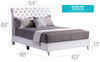 Elegant Transitional Upholstered Bed Elegant Transitional Upholstered Bed