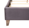 Upholstered Nailhead Trim Chic Bed