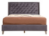 Upholstered Nailhead Trim Chic Bed