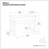 Milltown - Upholstered Ottoman Bench