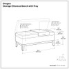 Oregon - Contemporary Storage Ottoman Bench With Tray