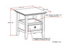 Amherst - Handcrafted End Table