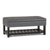 Cosmopolitan - Storage Ottoman Bench With Open Bottom