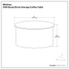 Whitney - Handcrafted Metal Storage Table